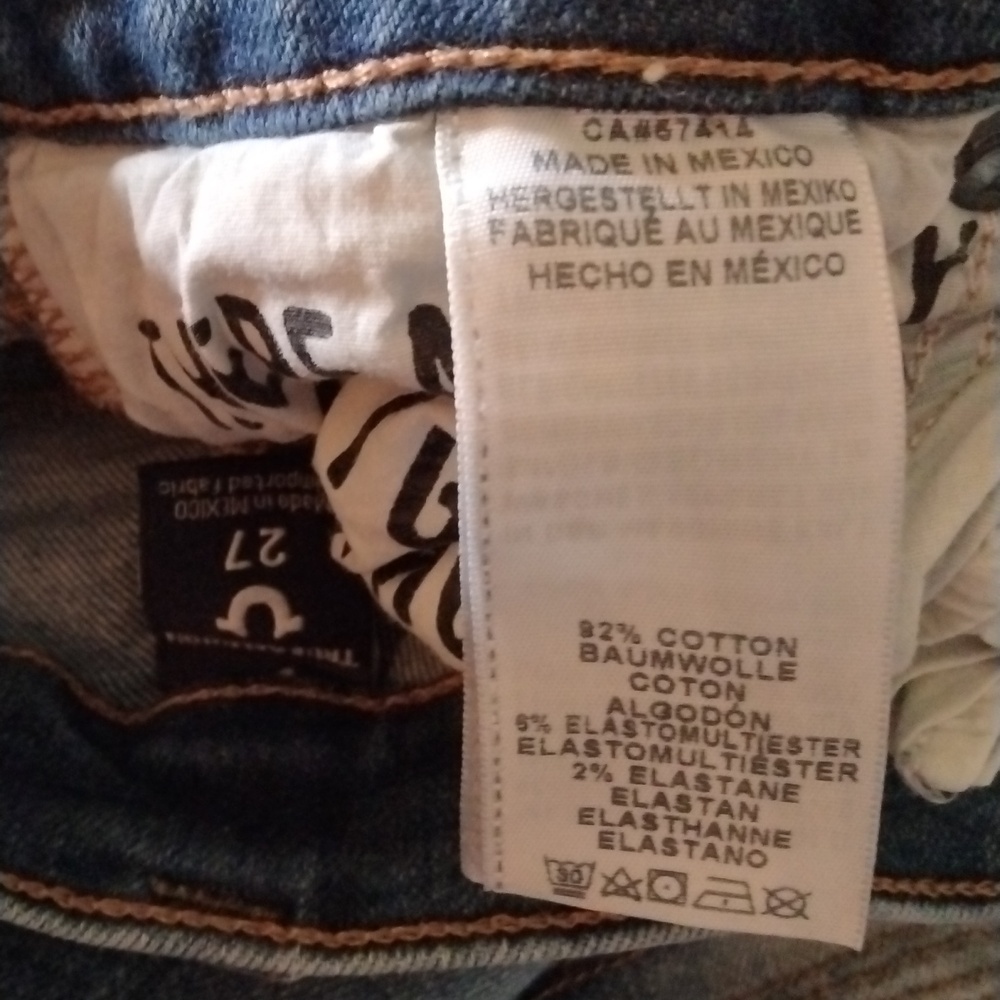 True Religion Halle mid rise super skinny Moto jeans. Size 27. - Picture 9 of 15